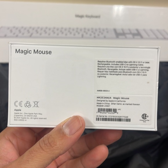 Brand new Apple Magic Keyboard with Numeric keypad, Apple Magic Mouse. Both new - Picture 3 of 5